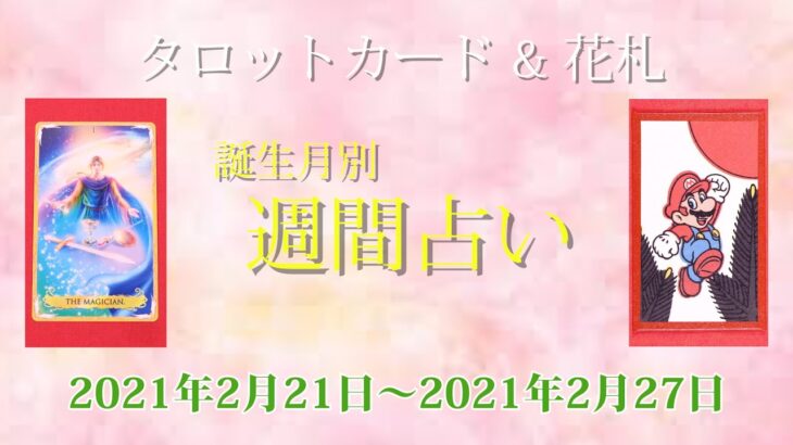 【タロット&花札】誕生月別週間占い【2021年2月21日～2021年2月27日】