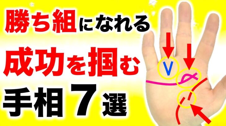 【手相】あったら勝ち組になれる！成功者の手相７選【新発見！聖人線】