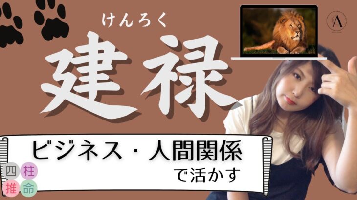 【四柱推命初心者】十二運「建禄」、動物占い「ライオン」の星。ビジネス・人間関係での活かし方