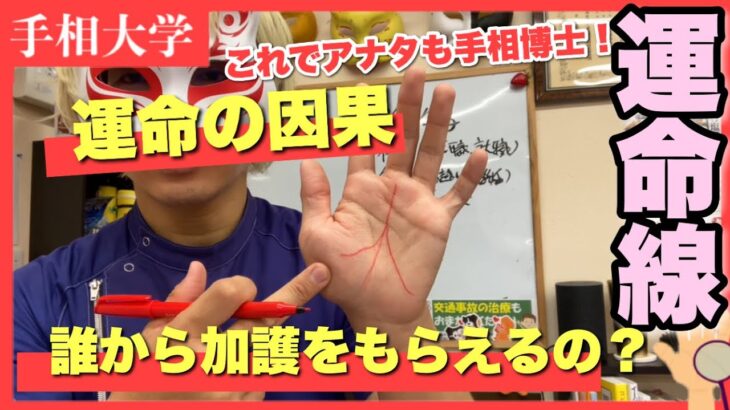 【手相占い】運命線の因果サポーターは誰だ！？狐の手相鑑定師GON 金運転職婚活恋愛不倫結婚