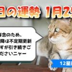 【今日の運勢】　2022年1月25日（火）【12星座占い】