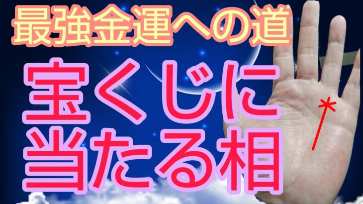 【最強の金運への道】宝くじに当たる手相🍀