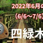 【四緑木星】2022年6月の運勢！～夏に向けての種蒔き期間
