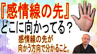 【手相】『感情線の先』どこに向かってる？感情線の先が向かう方向で分かること。