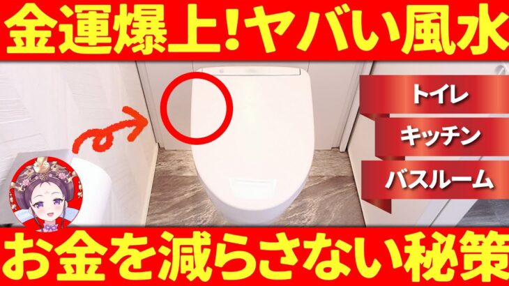 【 金運 💰 風水 】トイレ⛲キッチン🍎バスルーム🛀お金を減らさない水回り🌈【 水回りとお金の因果関係も解説✨ 】愛新覚羅ゆうはん