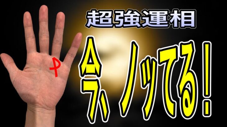 これから運を掴める　運気が上がっている人を表す手相