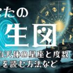 【占星術】あなたの出生図（ネイタルチャート）から10天体の星座と度数、ハウスを知る方法