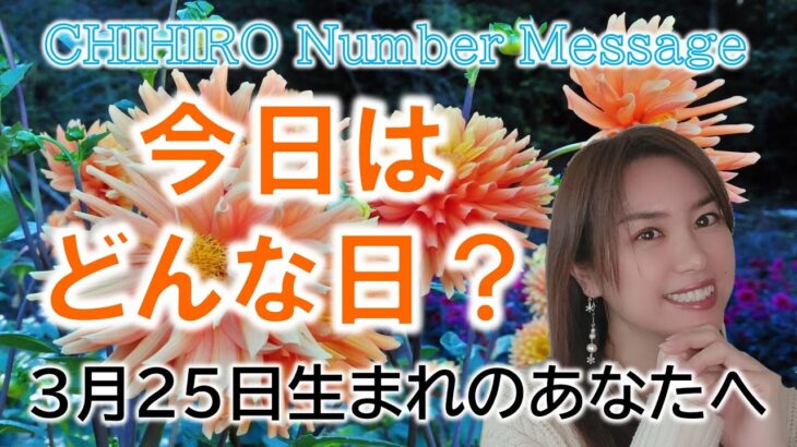 【数秘術】2023年3月25日の数字予報＆今日がお誕生日のあなたへ【占い】