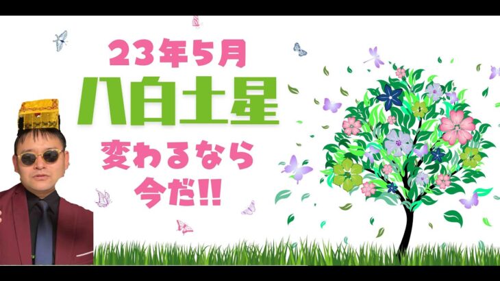 【占い】2023年5月八白土星さんの運勢 -幸運の大変革！変わるなら、今だ！！【易・九星気学・運勢】