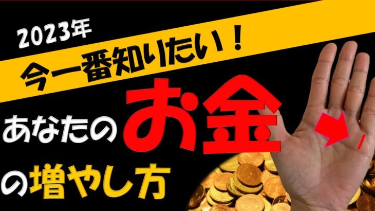 【手相】2023年今一番知りたい！あなたのお金の増やし方