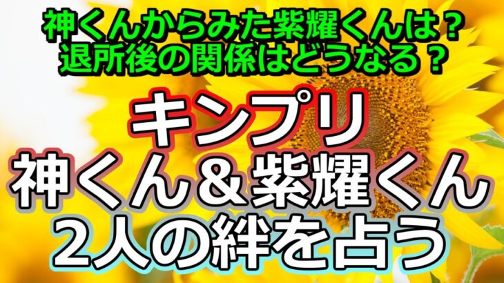 【リクエスト占い】紫耀くんのメンタルは大丈夫？神宮寺勇太くんと平野紫耀くんの絆を占う【彩星占術・キンプリ】