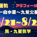 【アラフォー婚活女子】易、九星気学で占う8/21〜8/27の週間運勢