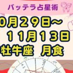 １０月２９日～１１月１３日　月食占い　※LINEメッセージの代わり動画