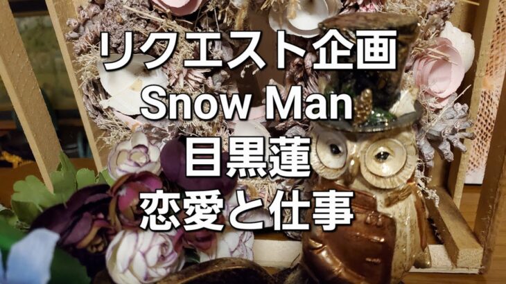 リクエスト企画　Snow Man目黒蓮恋愛と仕事をタロットでみた