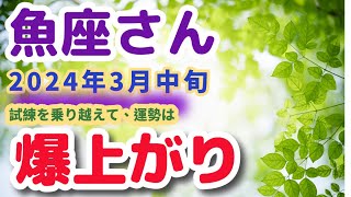 【魚座_3月中旬の開運占い】金運・恋愛運・健康運の運勢は？占星術＆タロット占い