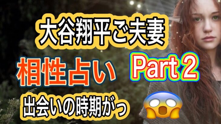 【占い】大谷翔平ご夫妻⁉️相性占いPart２　算命術　カバラ数秘　姓名判断