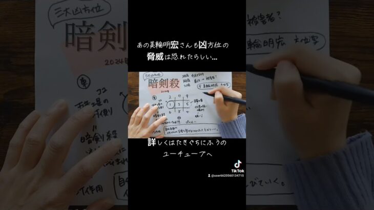 【三大凶方位！暗剣殺！！】自分の力だけではなんともならないこともあるのです。 #占い #九星気学 #凶方位 #吉方位 #開運 #開運動画 #美輪明宏 #運気予報