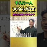 千人にひとり？大金脈紋とは！【手相オーラ鑑定の申し込み方法→説明欄へ】＃Shorts＃スピリチャル＃手相＃開運＃占い＃セラピー＃金運