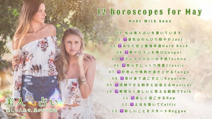 2024年5月の12星座占いSong〜12 horoscopes for May 〜
