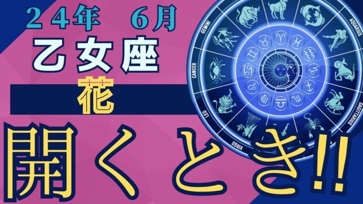 【乙女座】2024年6月の運勢を占星術とタロットで占います