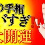 【手相×開運日】表示されたら今すぐ見て！この手相ある人もうすぐ開運！？