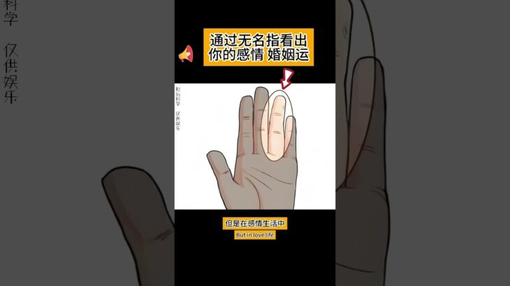 第四种手型：无名指倾斜 #手相palmistry #手相占い