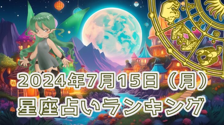 【星座占い】2024年7月15日（月曜日）の運勢【魔法の占星術】 #ランキング #今日の運勢 #明日の運勢