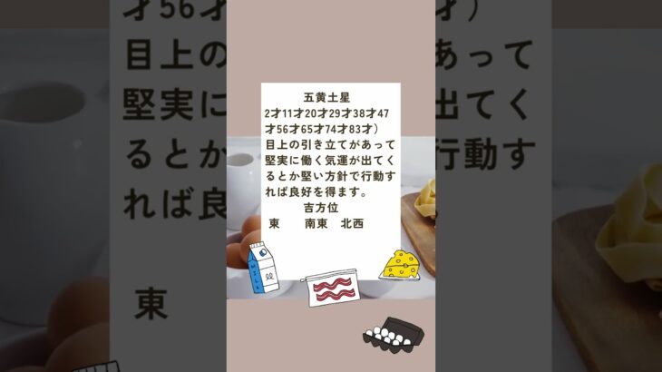 令和6年8月九星気学占い