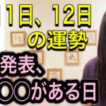 【あっと驚くような出来事が⁉︎】【重大発表】【電撃◯◯がある日】7月11日、12日の運勢 12星座別 タロット占いも！