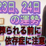 【闇に葬られる前に】【隠蔽・依存性に注意】7月23日、24日の運勢 12星座別 タロット占いも！【お酒のトラブルに注意、感動エピソードでうるうる】【水害に注意】