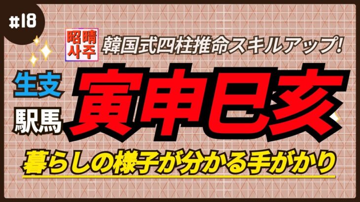 【四柱推命】命式に寅申巳亥がある?チェックすべきこと #昭晴占い鑑定所