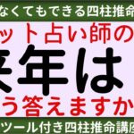 【四柱推命】タロット占い師の方へ、どう答えますか？来年はどうなりますか？