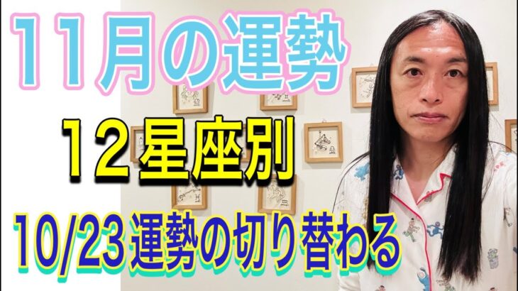 11月の運勢 12星座別 【10/23運勢の切り替わりの日】