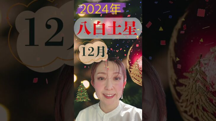 【九星気学】2024年12月八白土星さんの運勢🎄