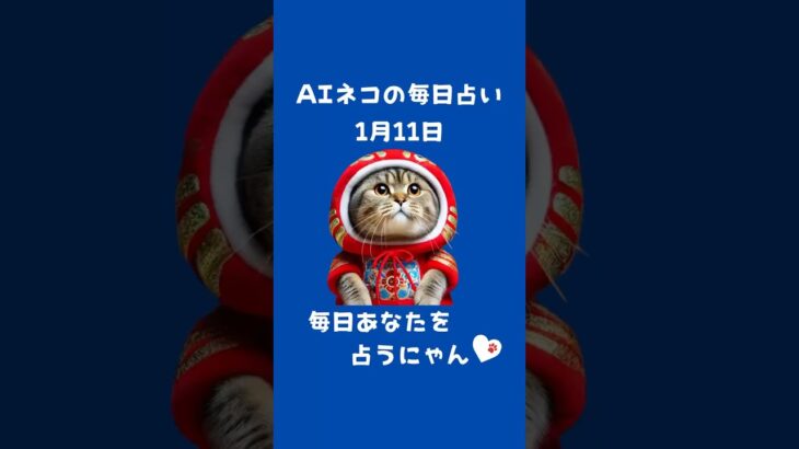 2024年1月11日星座占い今日の運勢とラッキーカラー#星座占い#占星術#占い#運勢#AI#星座別#毎日の運勢#星のサイン#占い師#星空#占い結果#今日の運勢#ラッキーカラー#AI動画#ネコ#グッズ