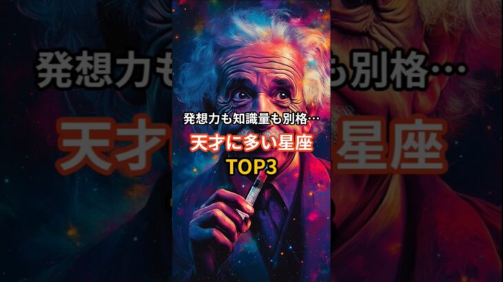 天才に多い星座TOP3　#占い #占い師 #星座分析 #12星座占い #運気アップ #開運 #ランキング